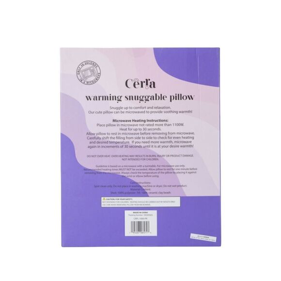 New! Warming Snuggable Pillow - Moon Shaped Sweet Faced - Picture 2 of 2